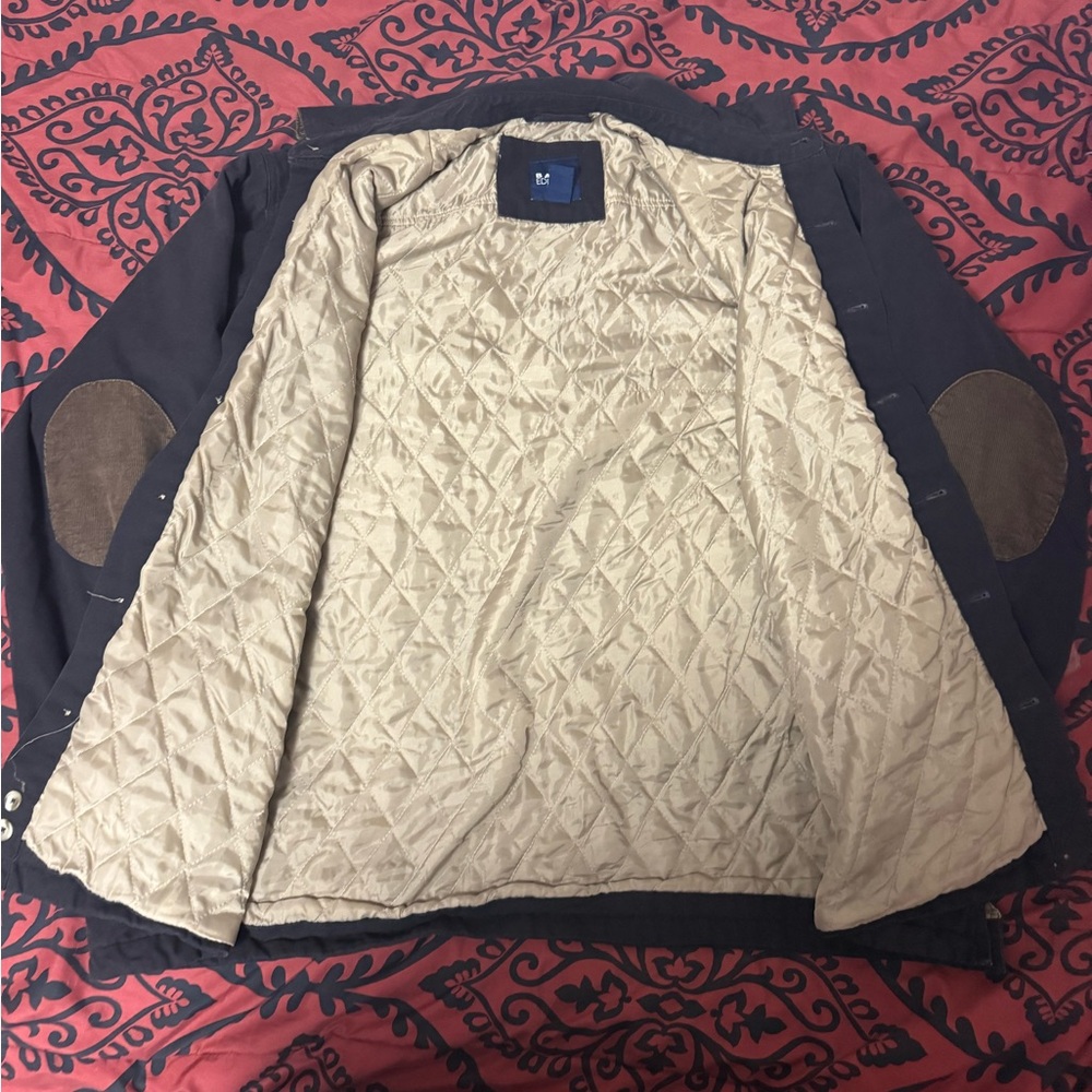 Basic Editions Men Xxl Jacket Coat Button Up Long… - image 4